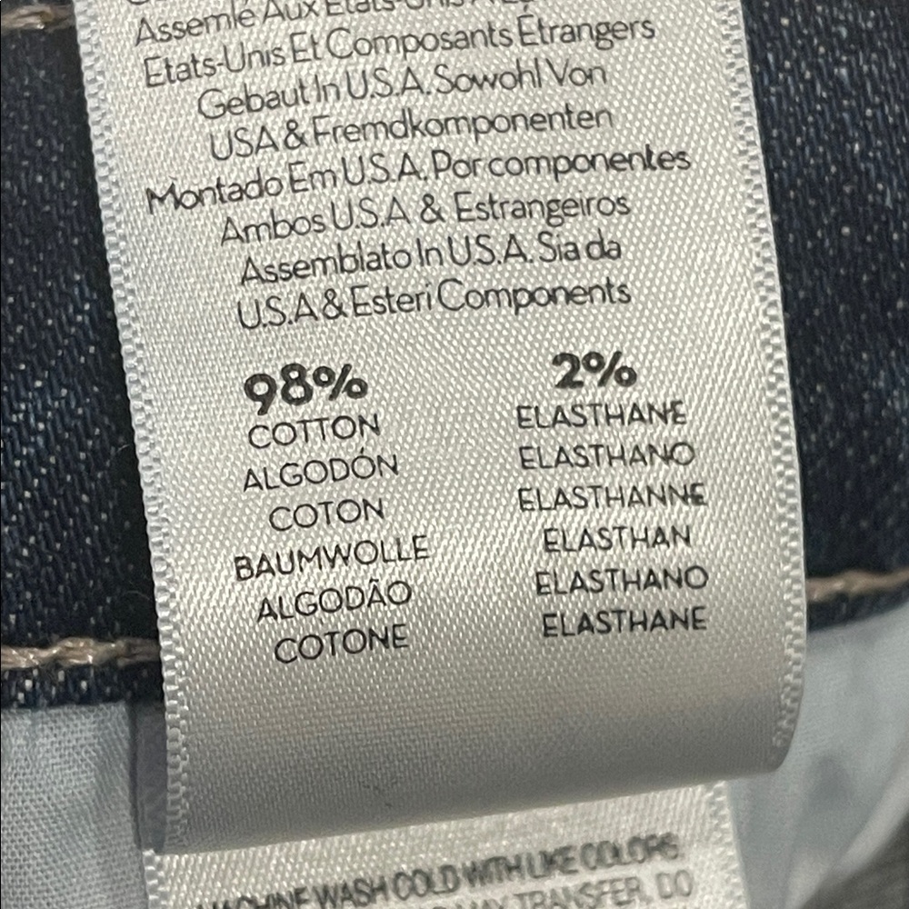 MOTHER The Dazzler Ankle Fray High Waist 24 Painfully Obvious Dark Wash skinny - Picture 5 of 11